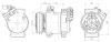 MITSUBISHI Компресор конд. L200 / TRITON 05-, PAJERO SPORT II 08 Ava cooling MTAK295 (фото 1)