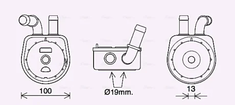 Радіатор масляний MAZDA 3/ 6/ CX7 (2004) Ava cooling MZ3289