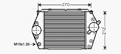 Інтеркулер 6 2.0 TD 02-07 Ava cooling MZ4188