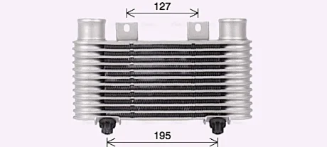 FORD Інтеркулер RANGER 2.5 99-, MAZDA Ava cooling MZ4239