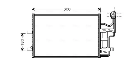 Конденсор Mazda 3/5 10/03-(AVA) AVA COOLING MZ5184D