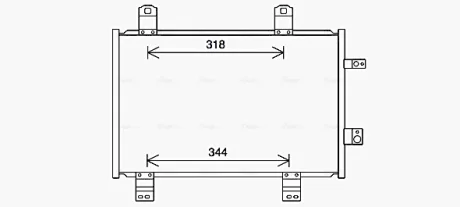 MAZDA Радіатор кондиціонера (конденсатор) 2 1.5 D 14-, CX-3 1.5 15-, 1.8 18 Ava cooling MZ5284