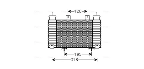 Інтеркулер FORD RANGER MAZDA BT-50 2.5D/3.0D 05.06-12.15 Ava cooling MZA4250
