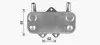 Радіатор масляний OPEL ASTRA G/VECTRA B (95-) (AVA) AVA COOLING OL3704 (фото 3)