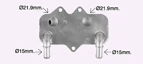 Радіатор масляний OPEL ASTRA G/VECTRA B (95-) (AVA) AVA COOLING OL3704