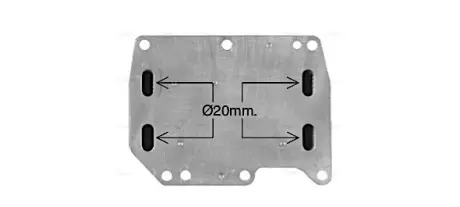 AVA NISSAN Масляний радіатор Primastar, NV400, X-Trail, Renault Koleos, Master III, Trafic II, Opel Movano, Vivaro 2.0/2.3dCi 06- AVA COOLING OL3710