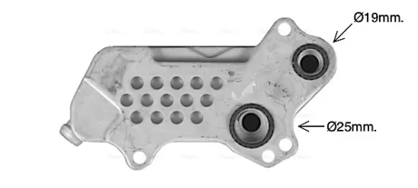 OPEL Оливний радіатор (без корпуса) VECTRA C 2.0 03-, SIGNUM 2.0 03-, SAAB, CADILLAC Ava cooling OL3711