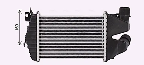 AVA OPEL Інтеркулер ASTRA H 1.7 07- AVA COOLING OL4691