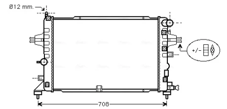 Радіатор ASTRA H 2,2 04- Ava cooling OLA2381