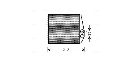 Радіатор обігрівача OPEL (AVA) AVA COOLING OLA6354