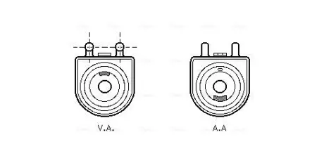 AVA CITROEN Масляний радіатор Berlingo, C4 I, C5 I, Xsara, Peugeot 206/306/307/407, Partner 1.9D/2.0 AVA COOLING PE3271