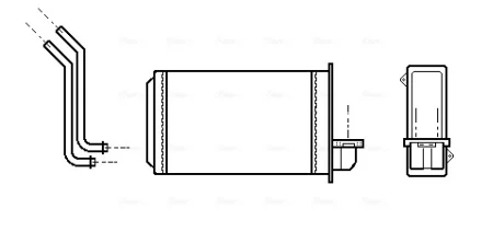 PEUGEOT Радіатор опалення 205/309 Ava cooling PEA6088