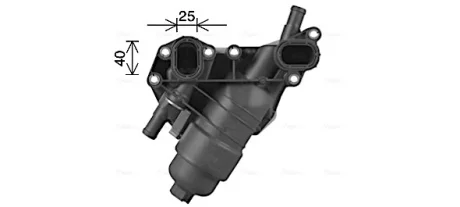 RENAULT Оливний радіатор (з корпусом) Espace V, Grand Scenic III,IV, Kadjar, Koleos, Megane III,IV, Talisman, Nissan Qashqai, X-Trail 1.6dCi Ava cooling RT3638H