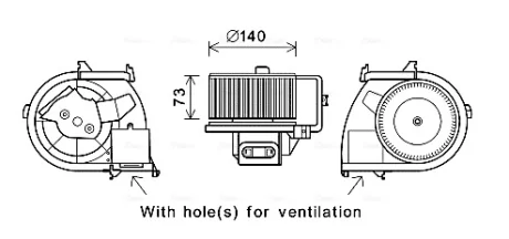 AVA RENAULT Вентилятор салона Clio II 98- Ava cooling RT8594