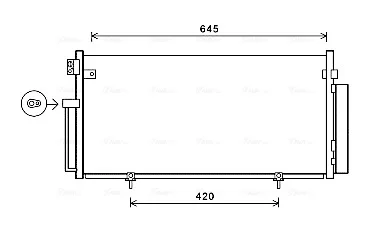 SUBARU Радіатор кондиціонера (конденсатор) з осушувачем Impreza 00 Ava cooling SUA5078D