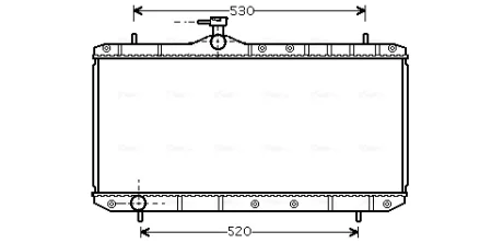 Радіатор охолодження LIANA 1.3 02-, 1.6 01- Ava cooling SZ2062