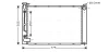 AVA LEXUS Радіатор охолодження двиг. RX 3.0 03- AVA COOLING TO2343 (фото 1)