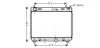 TOYOTA Радіатор охолодження Yaris 1.4 D-4D 05 Ava cooling TO2358 (фото 1)