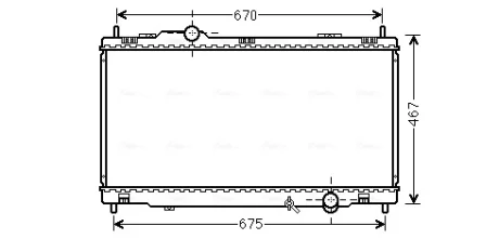AVA LEXUS Радіатор охолодження двиг. GS 300, 350, 450 05- AVA COOLING TO2495