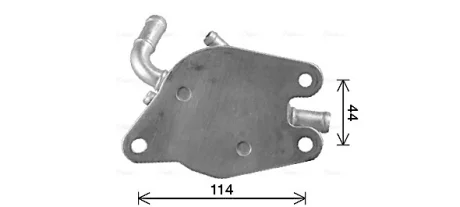 TOYOTA Оливний радіатор (без корпуса) RAV 4 III 2.0 4WD 08-, RAV 4 IV 2.0 12 Ava cooling TO3771