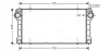 AVA TOYOTA Інтеркулер AURIS 2.0, 2.2 D-4D 06-, AVENSIS 2.0, 2.2 D-4D 08- Ava cooling TO4565 (фото 1)