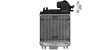 AVA TOYOTA Інтеркулер HILUX VII 2.5, 3.0 04- Ava cooling TO4758
