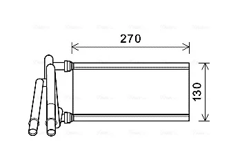Радіатор опалення GS 05-, IS C 09-, IS II 05- Ava cooling TO6706