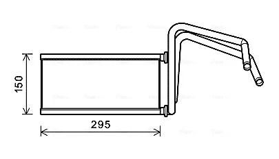 Радіатор опалення FJ CRUISER 4.0 4WD 06-, LAND CRUISER PRADO 3.0, 4.0 02- Ava cooling TO6714