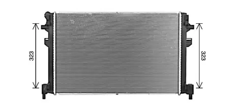 Радіатор охолодження двигуна VW Passat 2.0D 15- (AVA) AVA COOLING VN2426