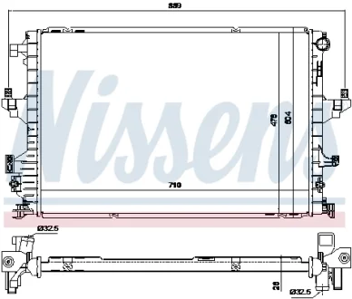 AVA VW Радіатор сист. охолодження двиг. CALIFORNIA T6 15-, MULTIVAN T6 15-, TRANSPORTER T6 15- AVA COOLING VN2462