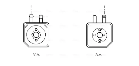 AVA VW Масляний радіатор Audi A4/6/8, Passat, Skoda SuperB I 2.5TDI AVA COOLING VN3082