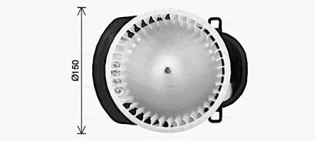 AVA VW Вентилятор салону (компресор) TOUAREG 10-, PORSCHE Ava cooling VN8549