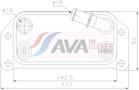 VOLVO Оливний радіатор S60 II, V60 I, XC60 I, XC70 II Ava cooling VO3312