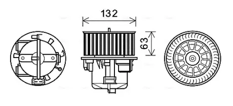 AVA VOLVO Вентилятор салона S80 II, V70 III, XC60, XC70 II 06- AVA COOLING VO8178