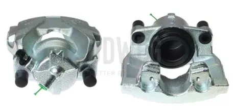Суппорт гальмівний (передній) (L) Renault Megane III 09- (d=54mm) (ATE) (для дисків d=258/280mm) AXIA Brake Calipers 394568