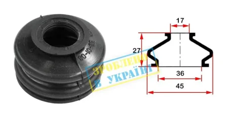 Пильник опори кульової рульового наконечника (універсальний) (17х39x25) BELGUM PARTS BG0108