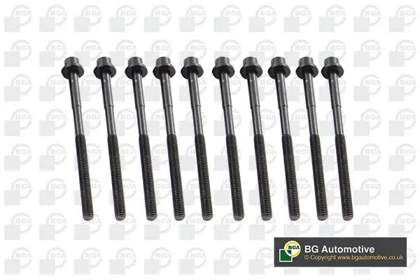 Комплект болтів з головкою системи TORX з чорного металу BGA BK3604 (фото 1)