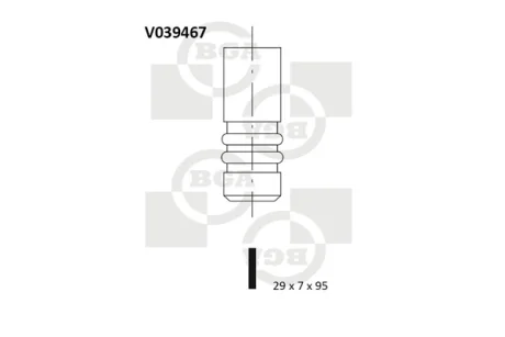 Клапан двигуна BGA V039467
