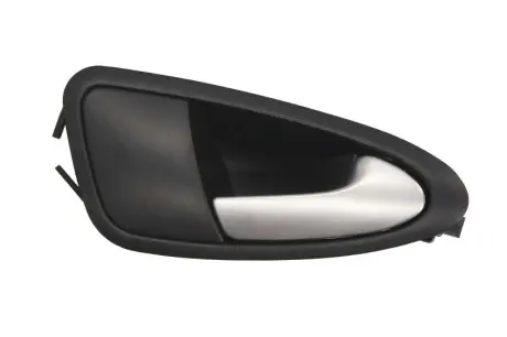 Ручка дверей передн Прав (внутрішн, срібн/чорний) SEAT IBIZA IV 6J, IBIZA IV 6P 03.08-06.17 BLIC 6010-10-016402P