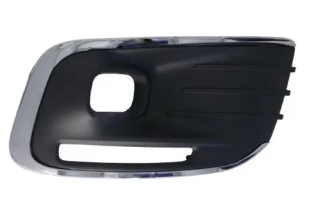 Решітка бампера передн Прав (з отвором для галогенних фар, з отворами для денних ходових вогнів, пластик, хром/чорний) CITROEN C-ELYSEE 11.16- BLIC 6502070563912P