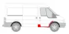 Поріг передн Прав (з ремонтною частиною крила і стійки) FORD TRANSIT V, TRANSIT V FL 01.00-08.13 BLIC 6505-06-2509054P (фото 2)