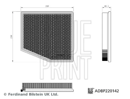 Фільтр повітряний BLUE PRINT ADBP220142