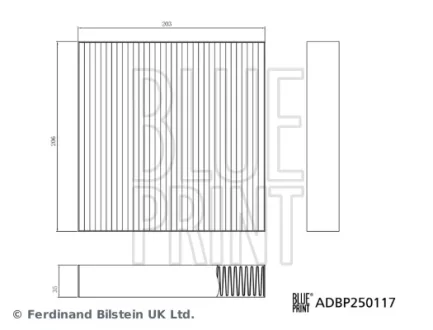 BYD Фільтр салону SEAL EV 22 Blue Print ADBP250117