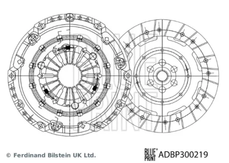 BLUE PRINT CITROEN зчеплення комплект C II, DS3, OPEL Blue Print ADBP300219