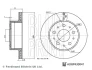 CITROEN диск гальмівний задн. JUMPER 16- BLUE PRINT ADBP430041 (фото 3)