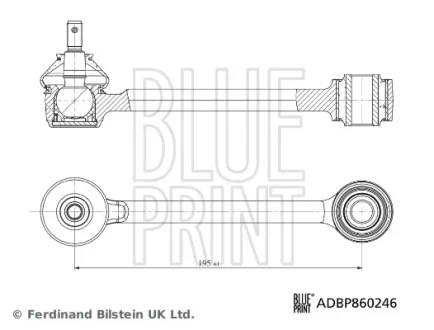 HYUNDAI Важіль підвіски задн. лів./прав. SANTA FE III 12- BLUE PRINT ADBP860246