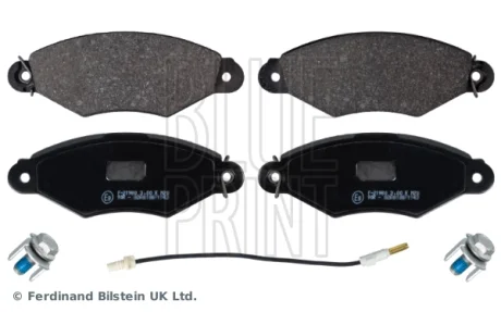 NISSAN гальмівні колодки передн. Kubistar 03-,Renault Kangoo 97- BLUE PRINT ADN142122