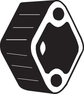 Елемент кріплення випускної системи BMW 5 (F10), 5 GRAN TURISMO (F07) MINI (R56), (R57), (R58), (R59), CLUBMAN (R55), CLUBVAN (R55), COUNTRYMAN (R60), PACEMAN (R61) 1.6-3.0H 09.06-02.17 BOSAL 255884