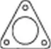 Прокладка випускної системи VOLVO S60 I ALFA ROMEO 145, 146, 155, 156, 164, GTV, SPIDER AUDI 90 B3 FIAT BRAVA, BRAVO I, BRAVO II, MAREA, MULTIPLA, PUNTO, STILO 1.2-3.2 08.88-12.14 BOSAL 256-846 (фото 1)