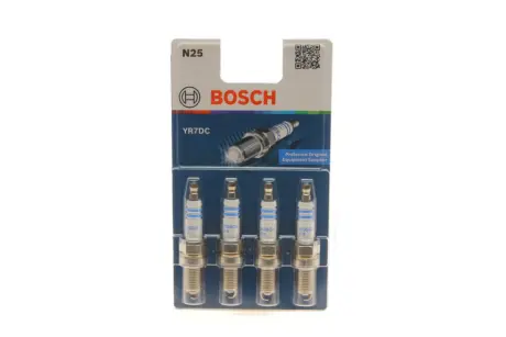 Свічка запалювання Fiat Fiorino/Panda/Punto/Doblo 1.2/1.4i 97- (к-кт 4 шт) BOSCH 0 242 135 801